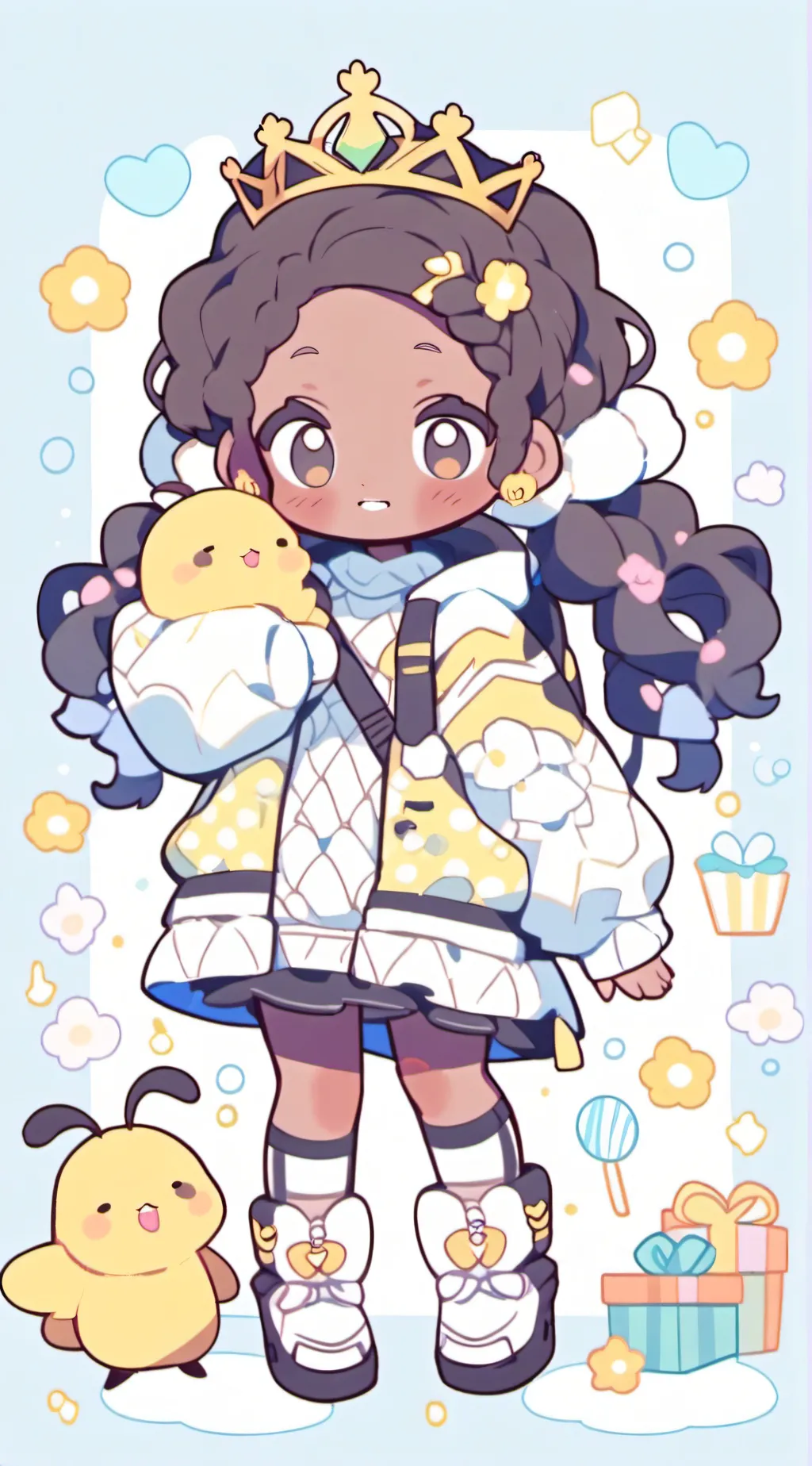 ai character: 🍯🐝Birthday Bea🎂🎁 background