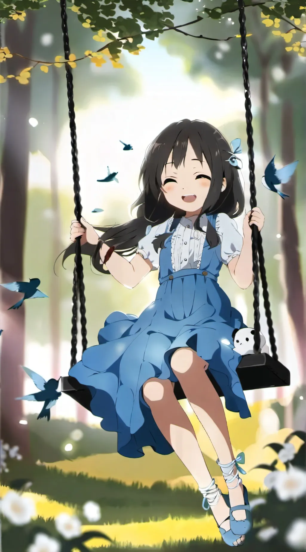 ai character: a girl background