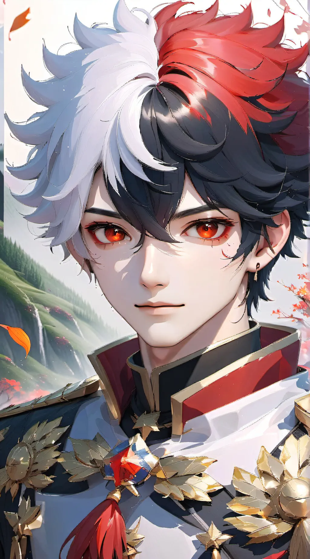 ai character: Todoroki x Bakugo background