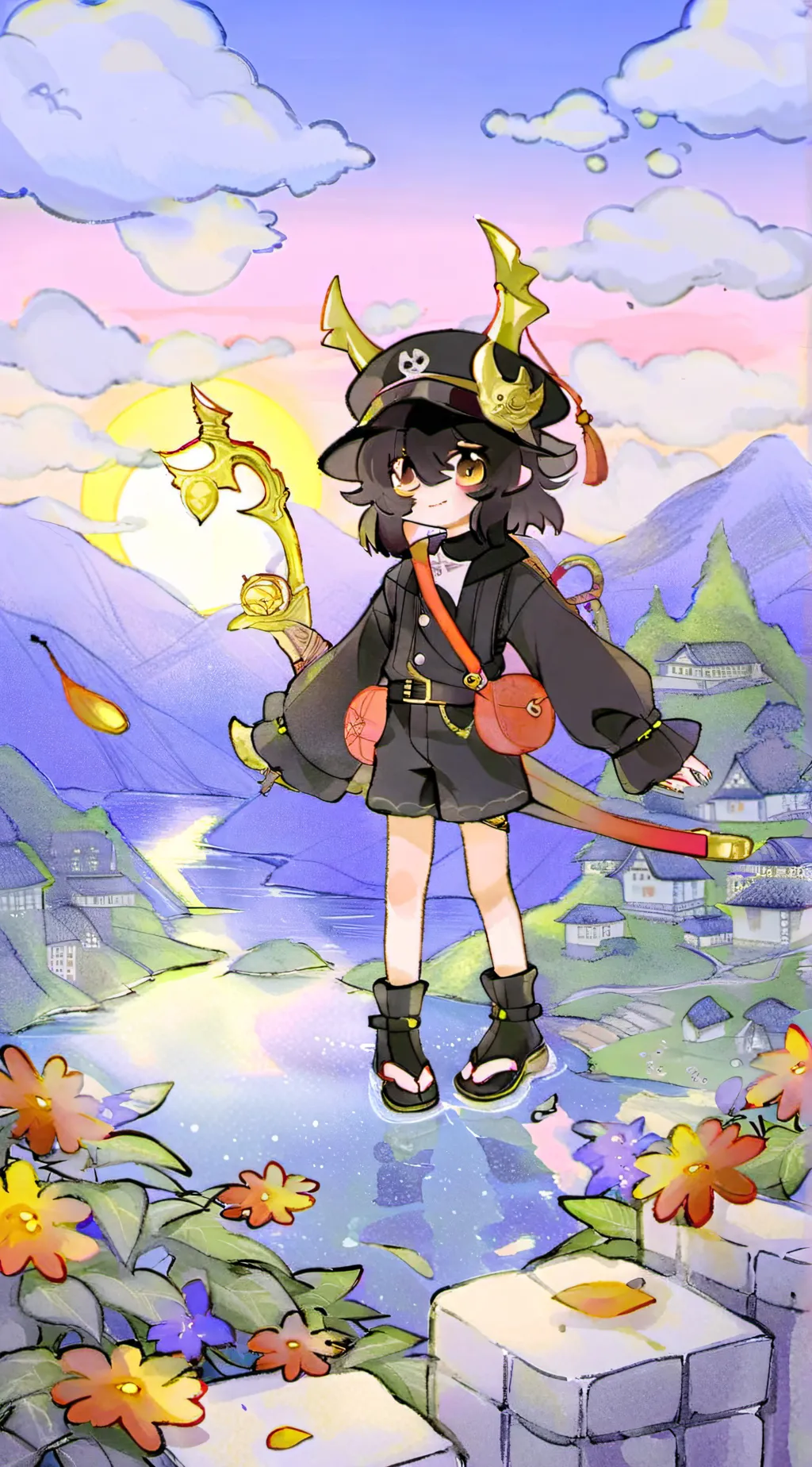 ai character: 💜~Kuromi~💜 background