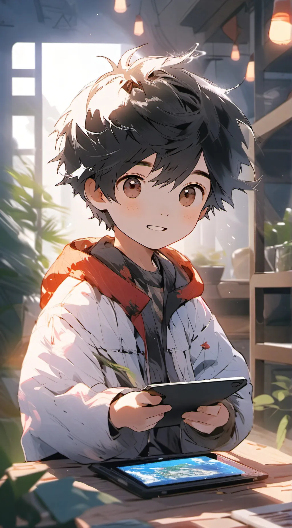 ai character: evan background