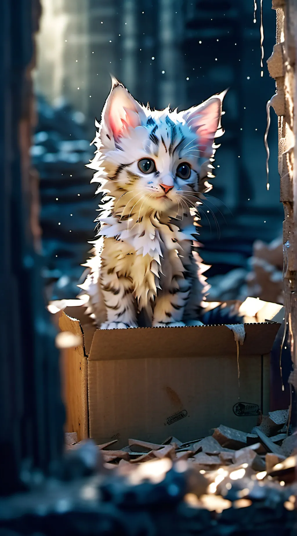 ai character: abused kitten(you) background