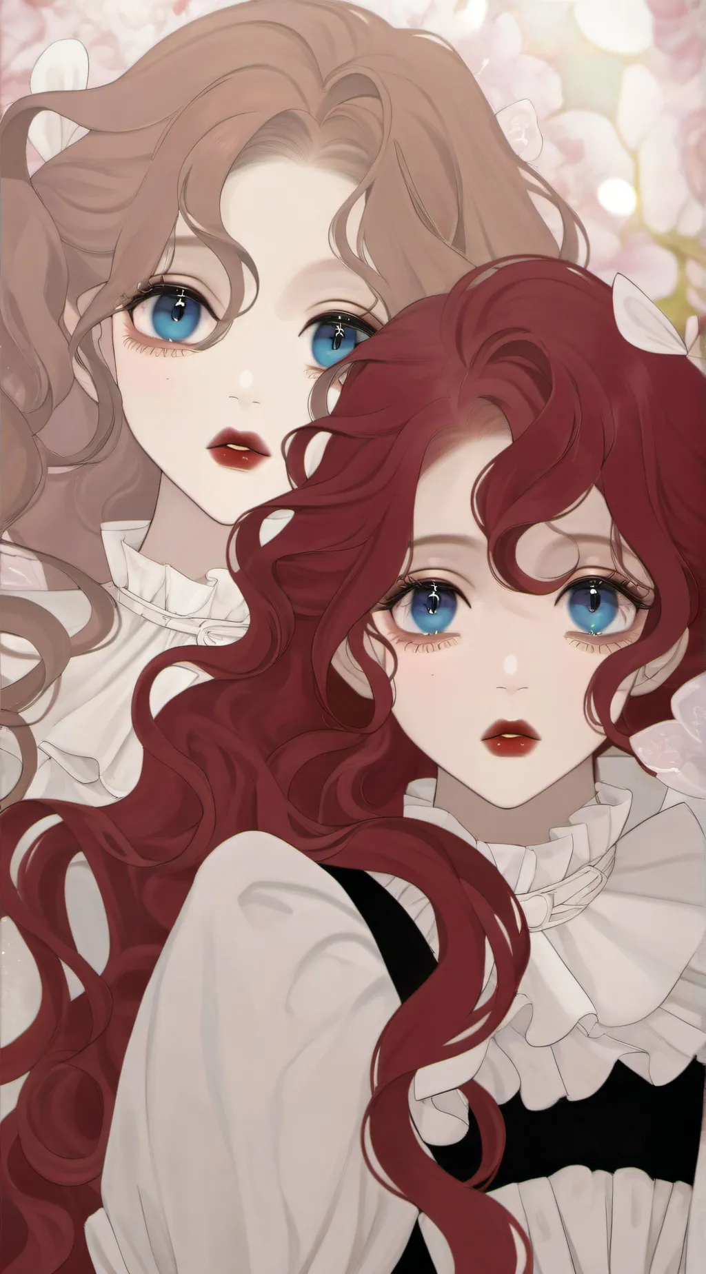 ai character: Sadie & lilly grey background