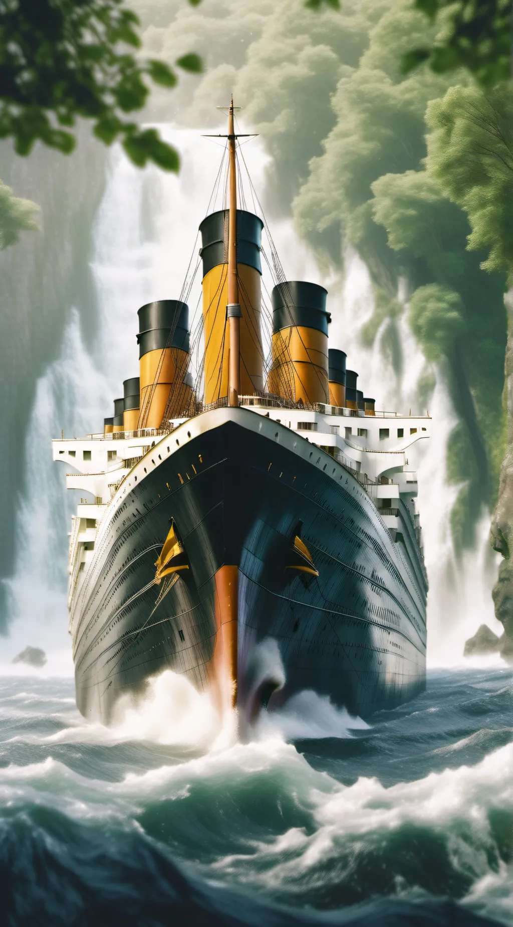 ai character: RMS TITANIC background