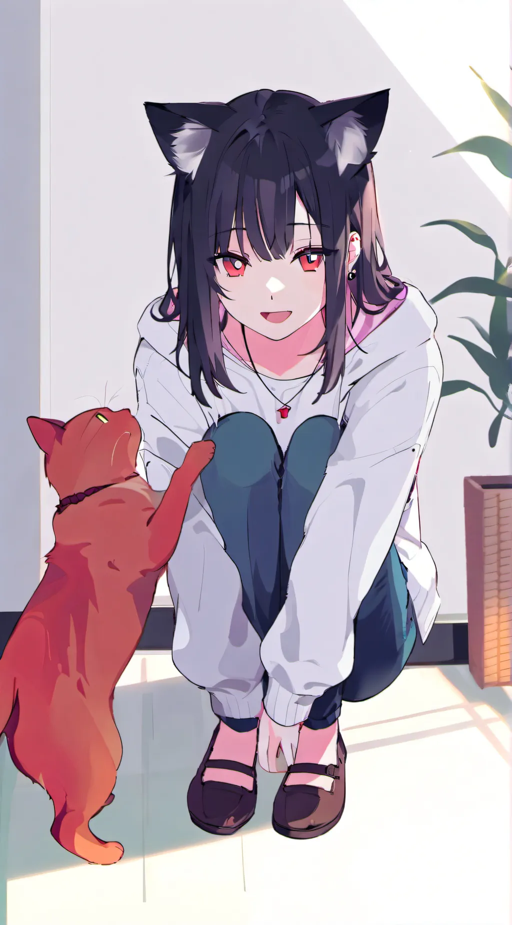 ai character: luna background