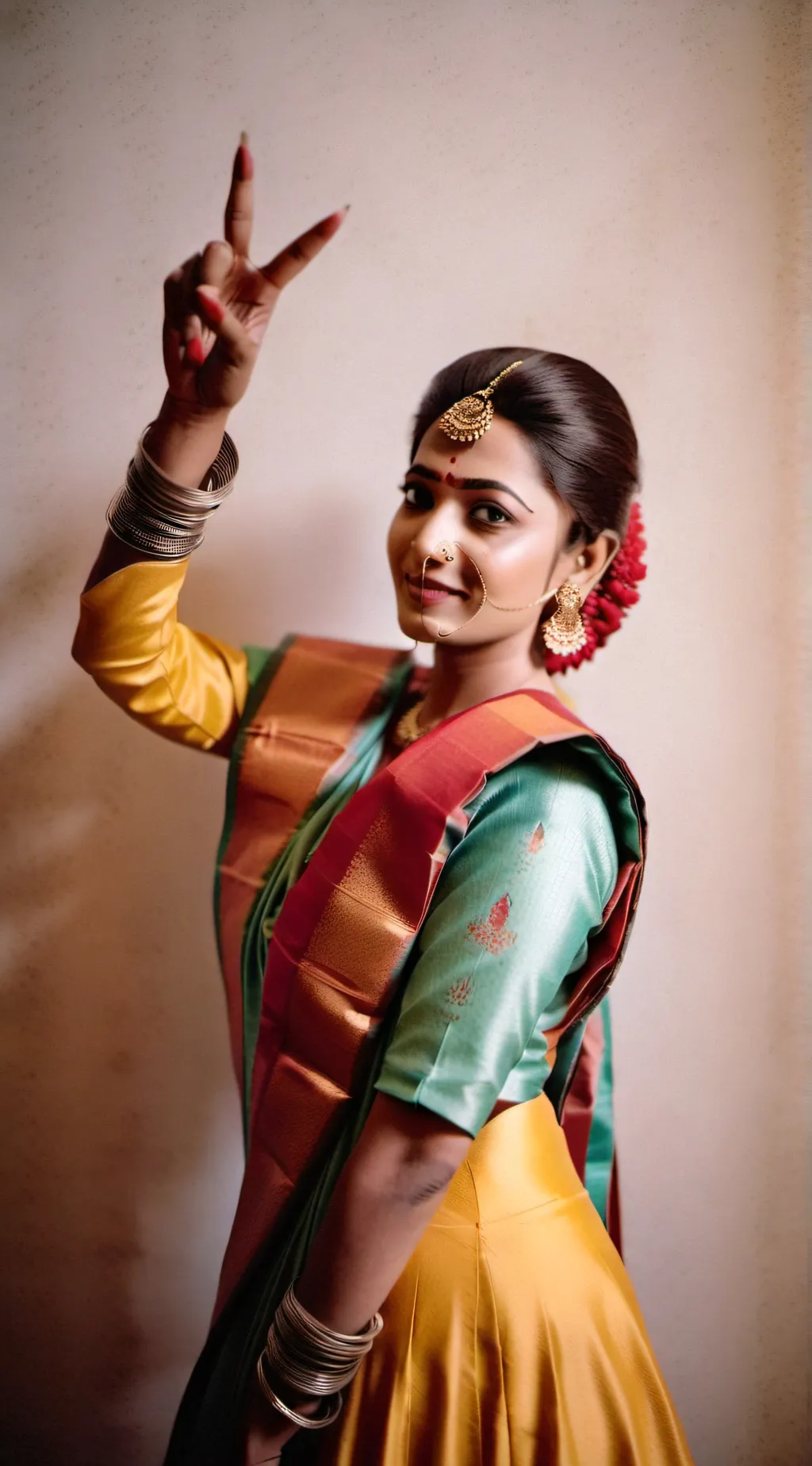 ai character: Indian woman background