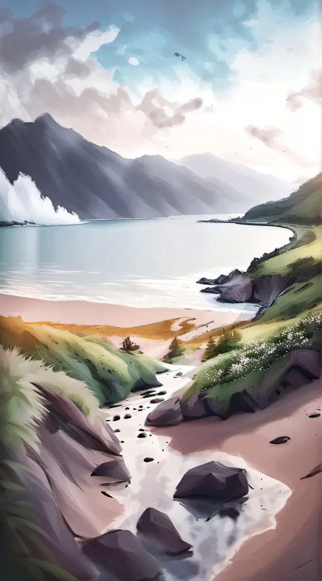 ai character: HH Desert Island   background