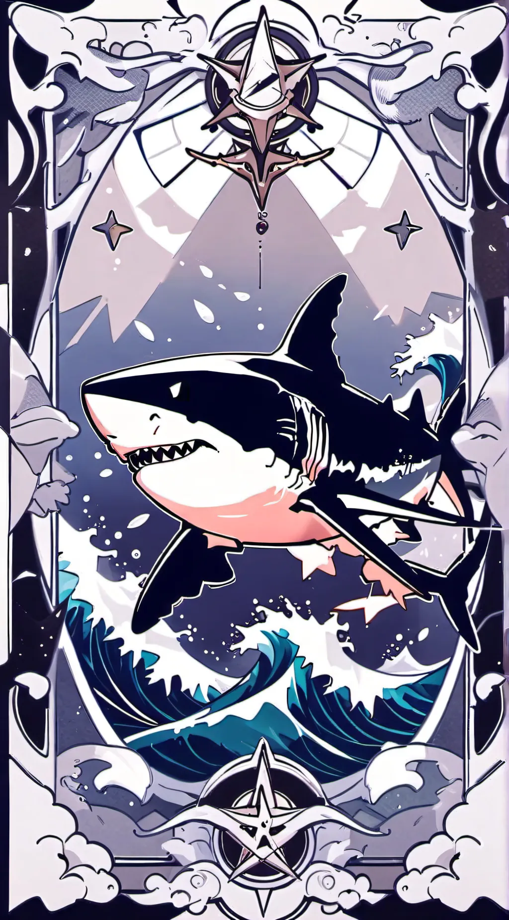 ai character: TIGERSHARK changed background