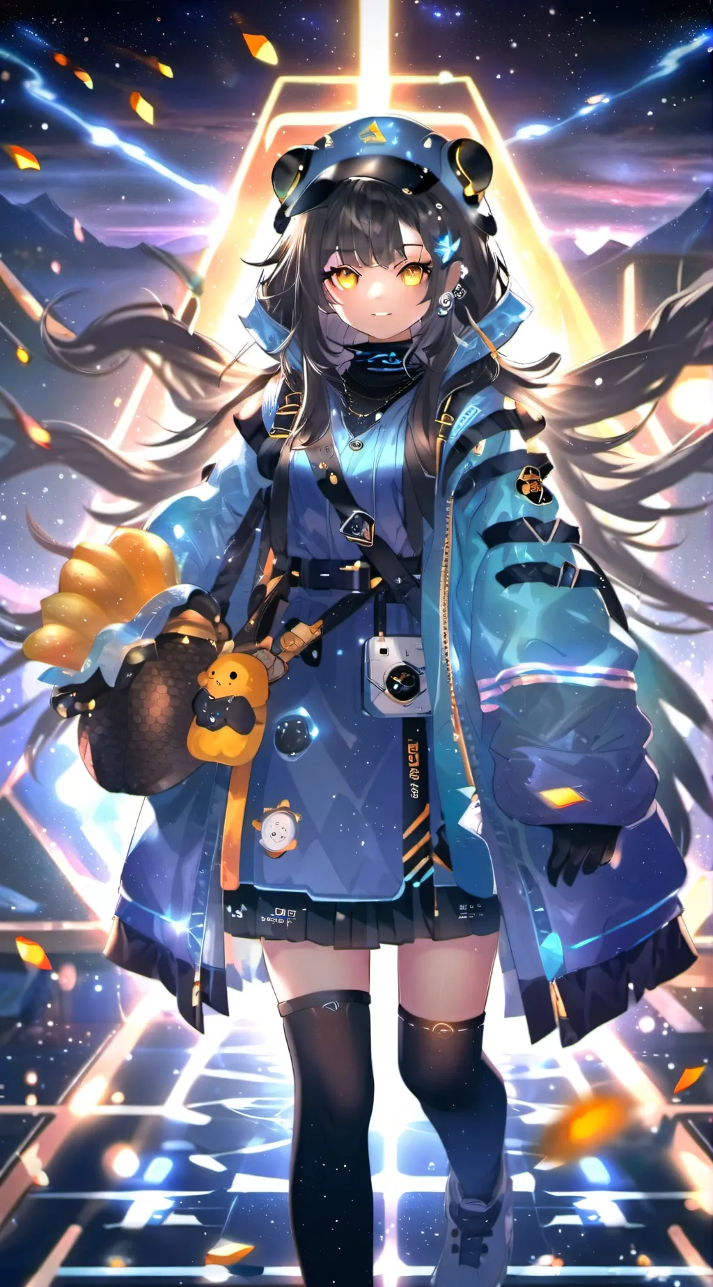 ai character: Aurora background