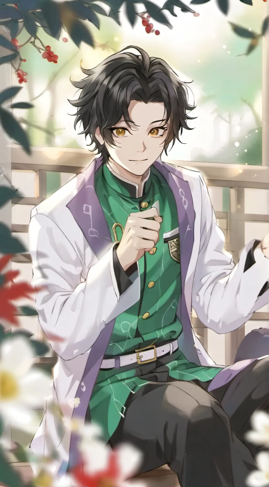 ai character: Hashria mansion background