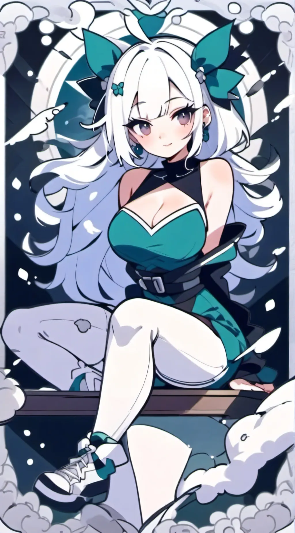 ai character: Moonlight background