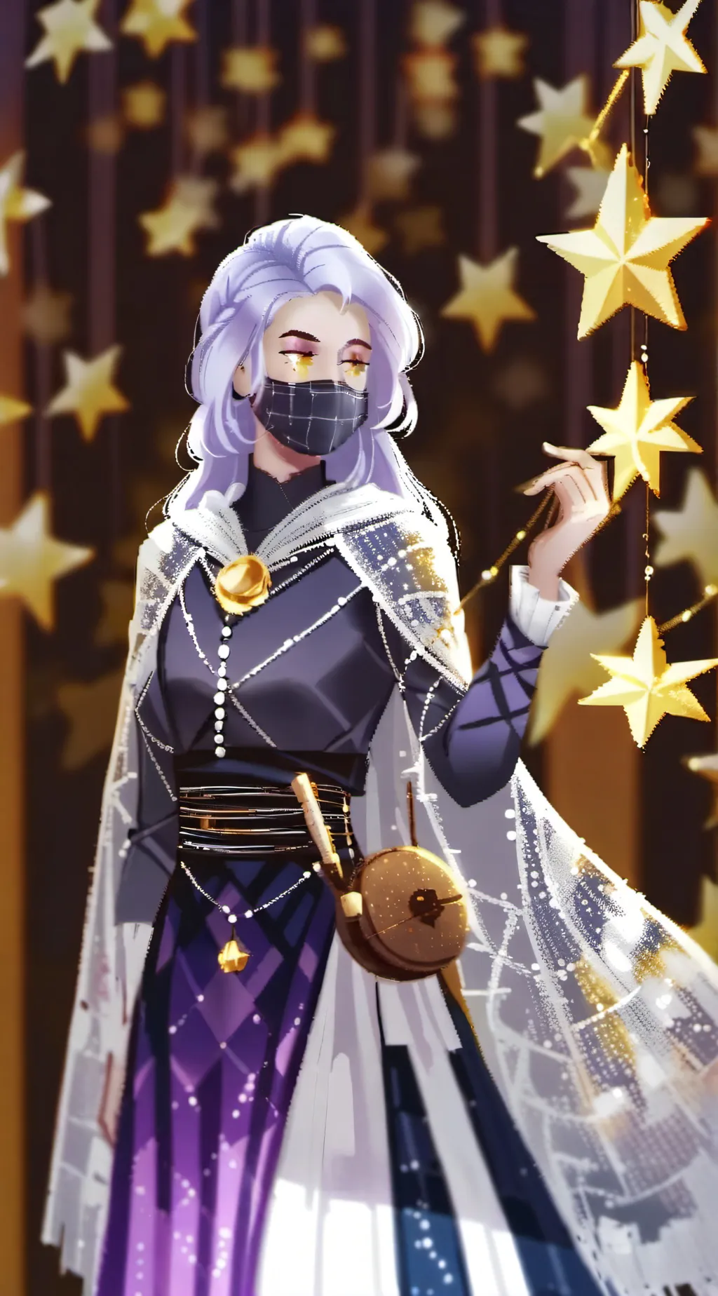 ai character: Aurora background