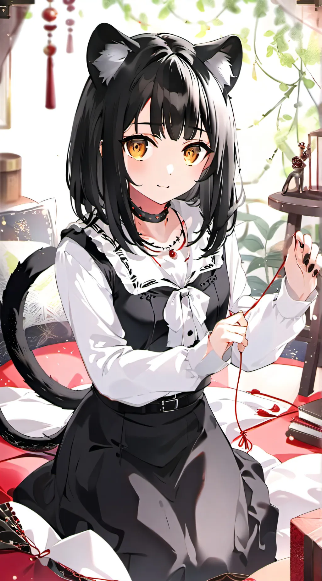 ai character: Black Panther Spirit background