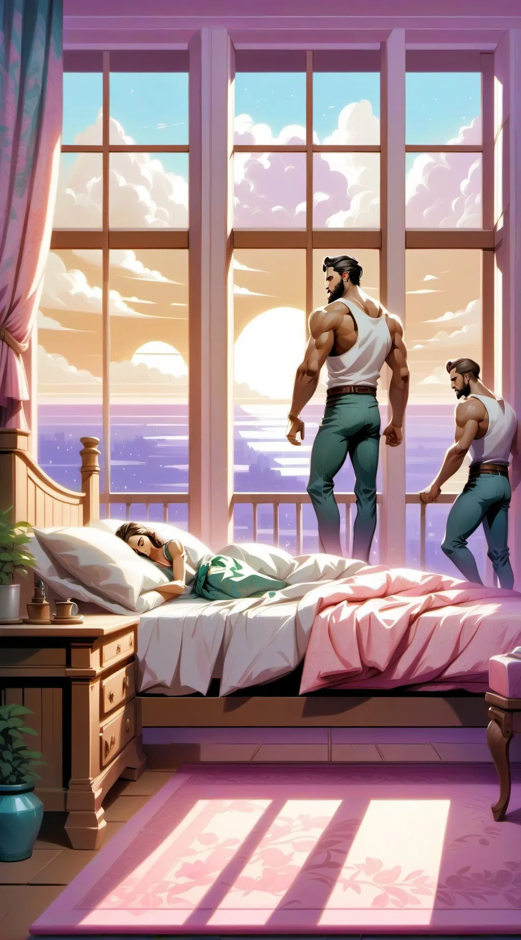 ai character: Ash and Matthew background