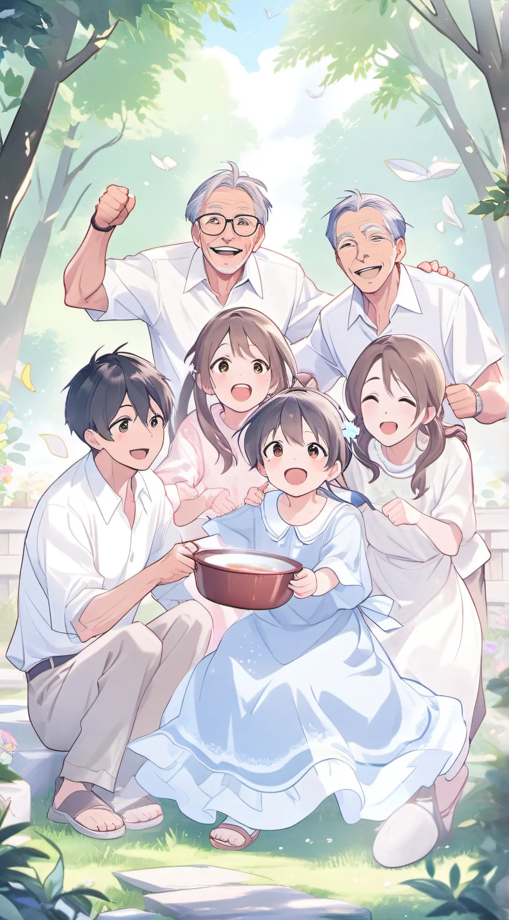 ai character: bluey horror au background