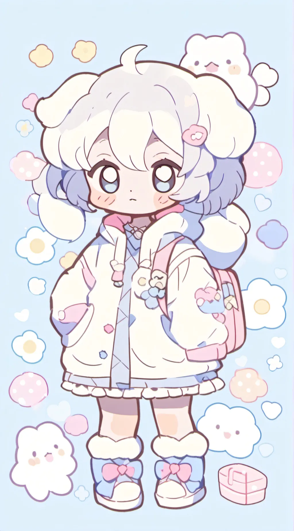 ai character: fpe but you puppy background