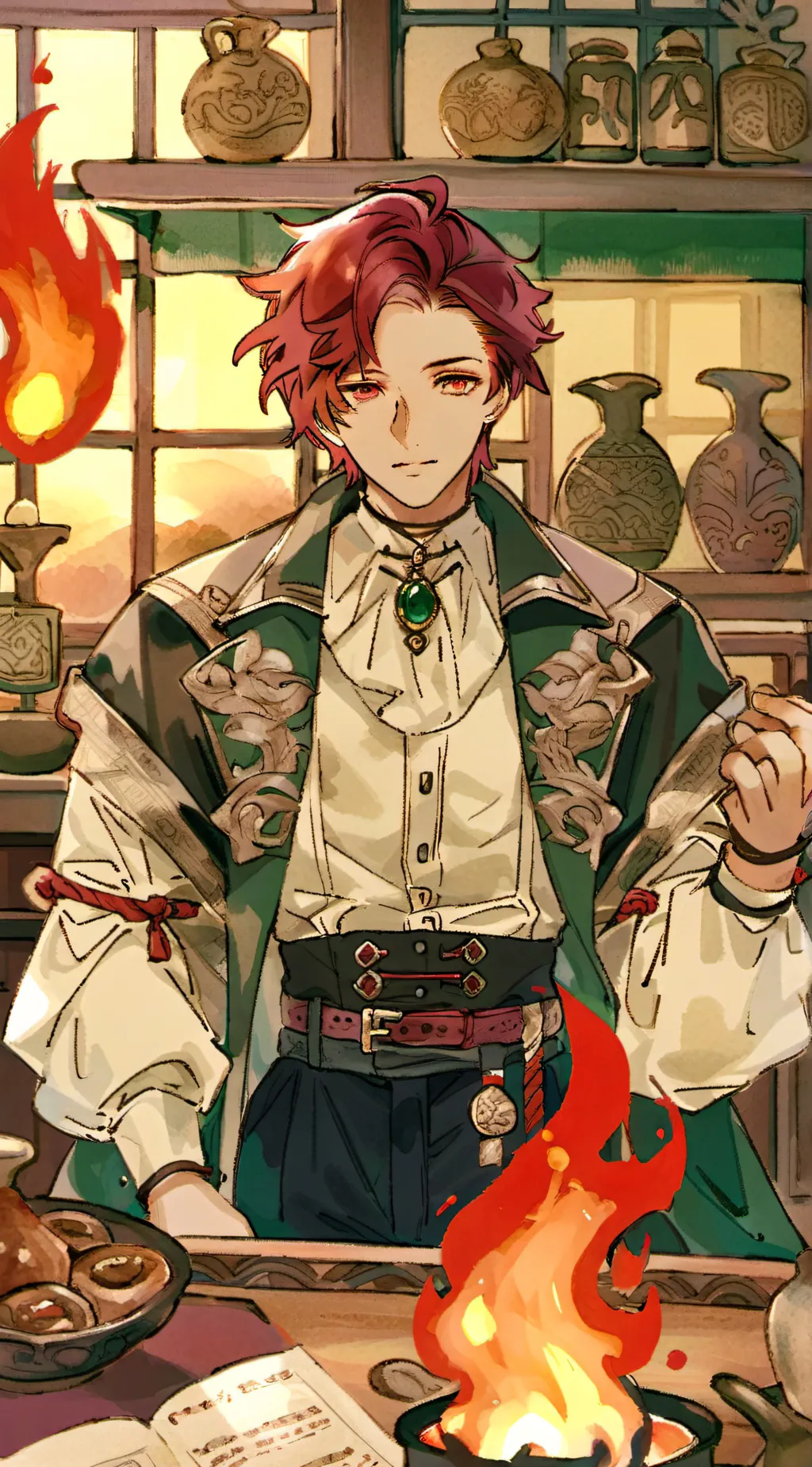 ai character: Fyre background