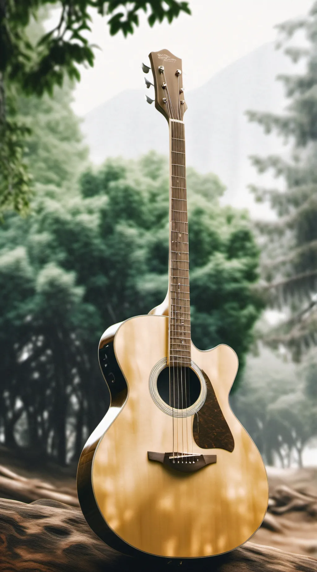 ai character: Electric guitar  background