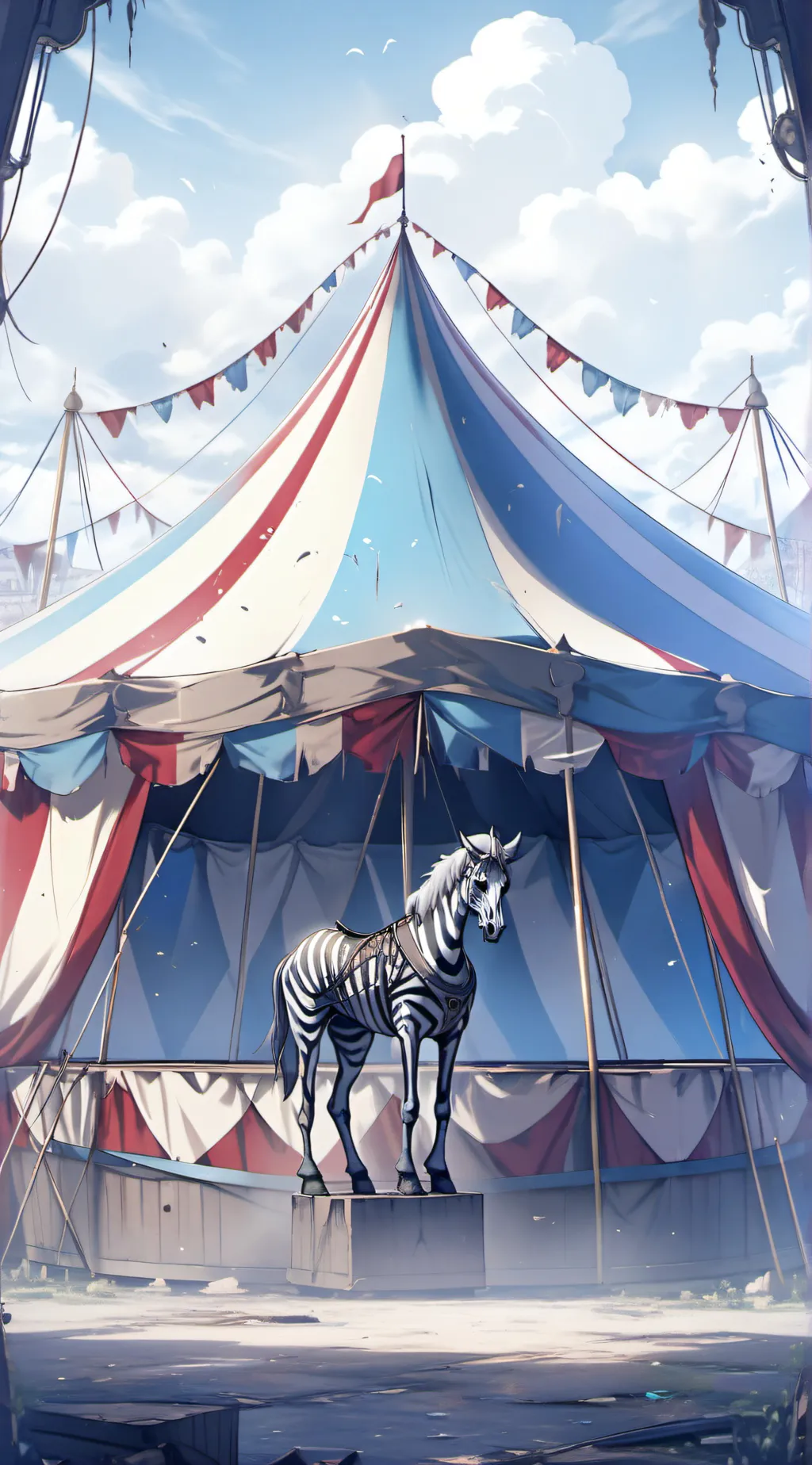 ai character: FPE circus AU background
