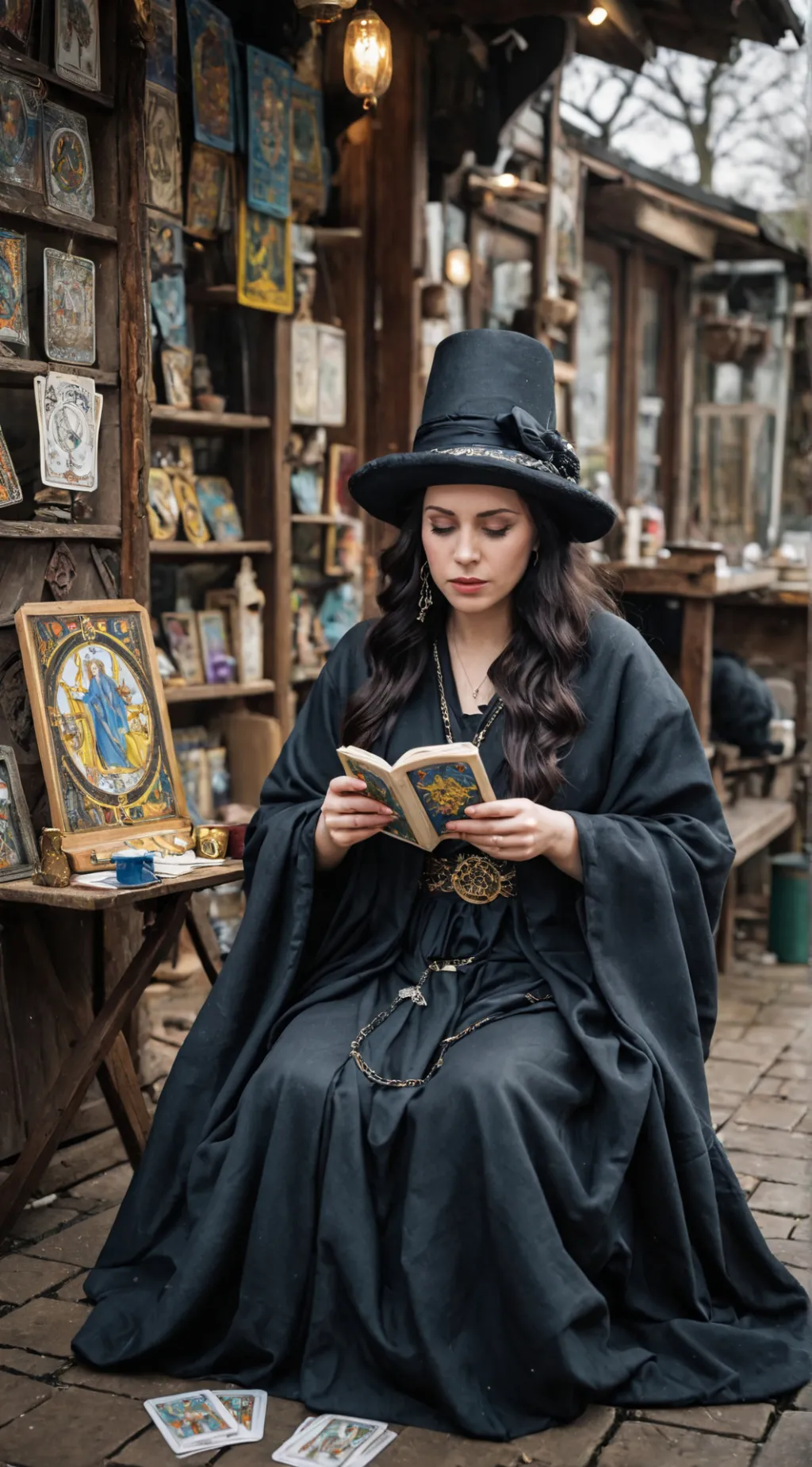 ai character: Tarot reader background