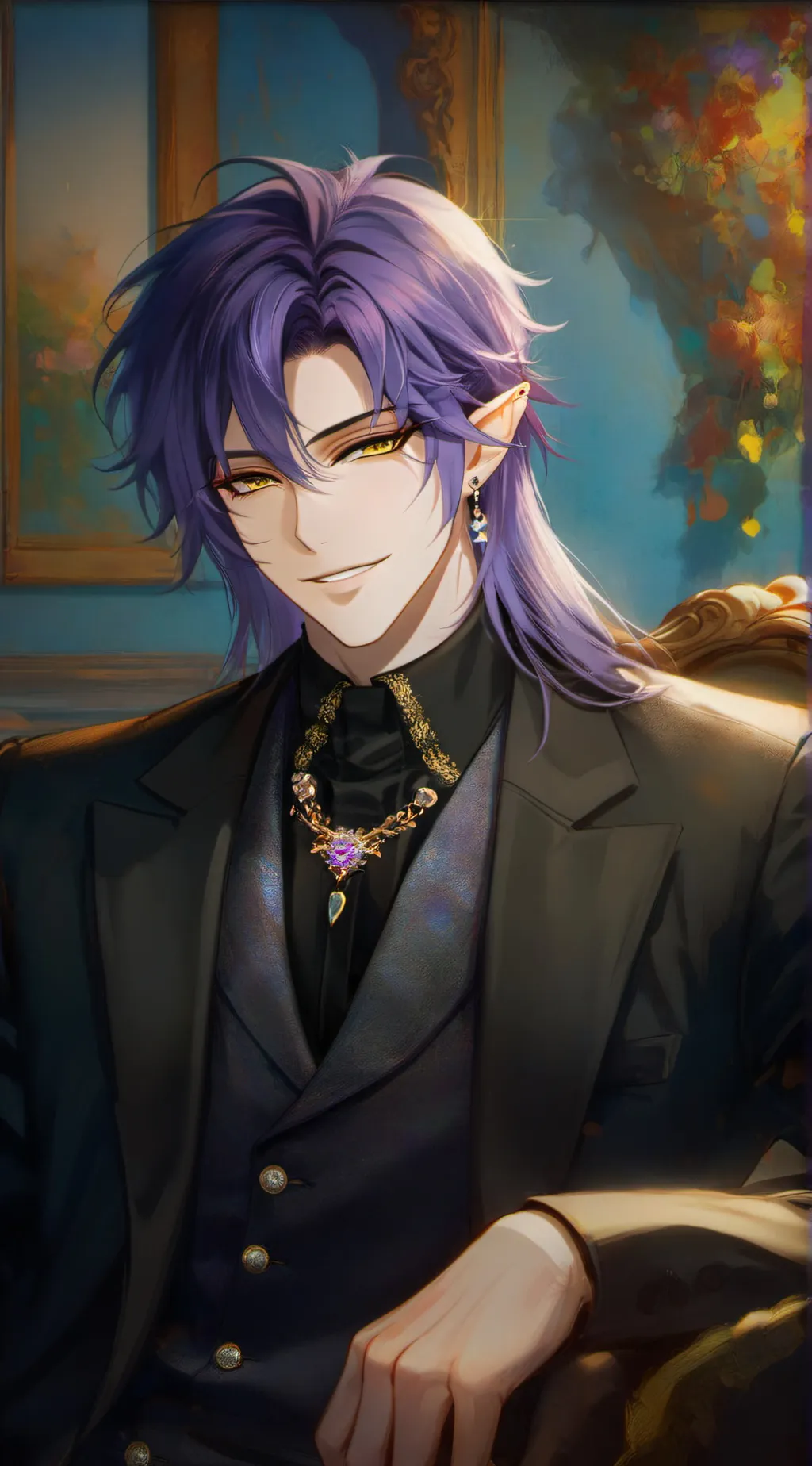 ai character: mᥱrrіᥴk🥞🥯🤎✨  background