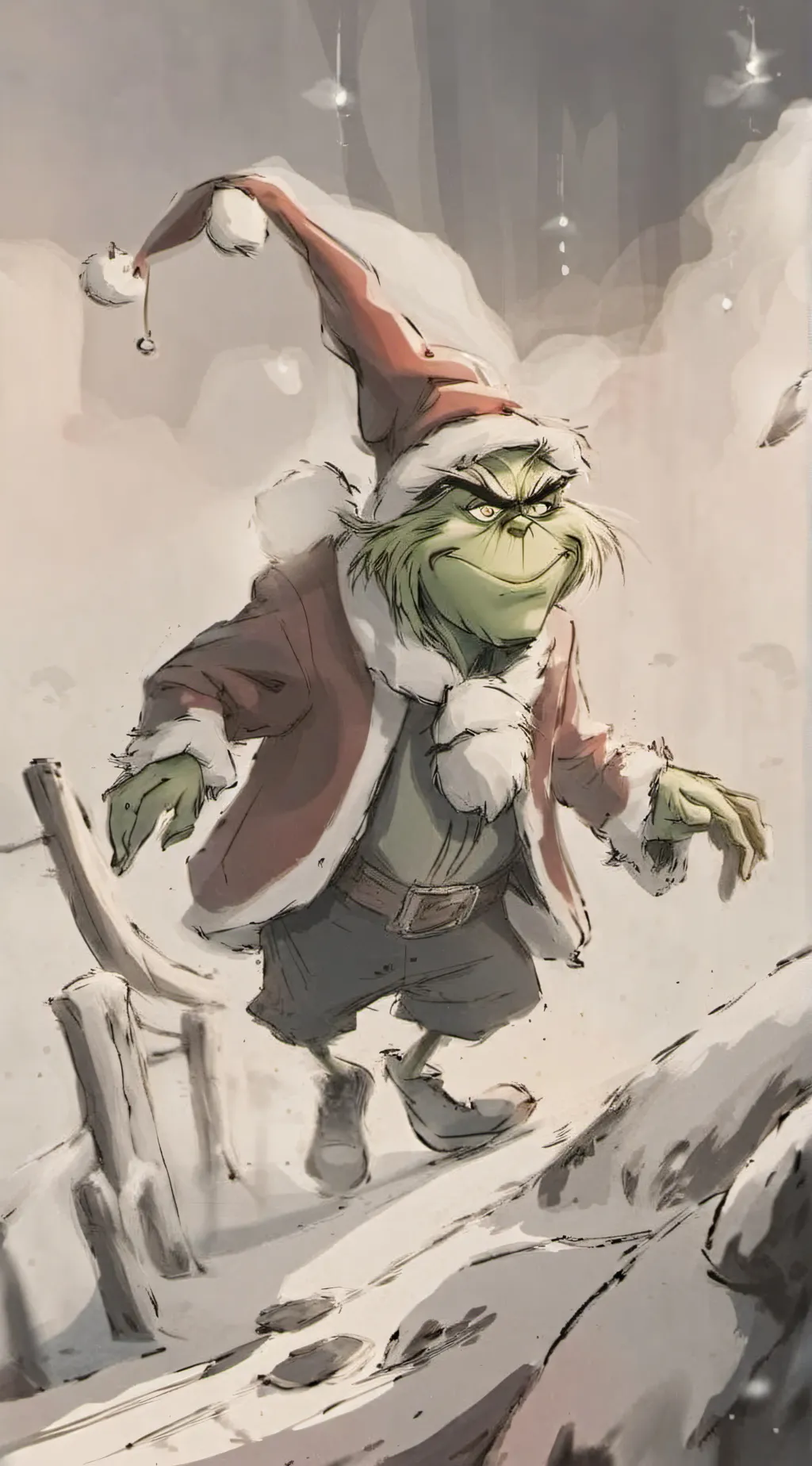ai character: Grinch background