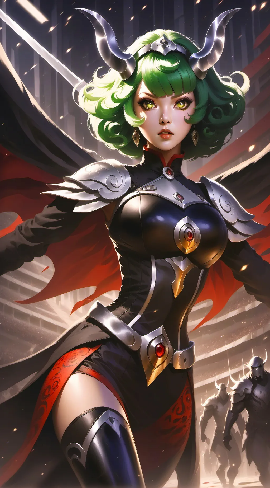 ai character: tatsumaki  background