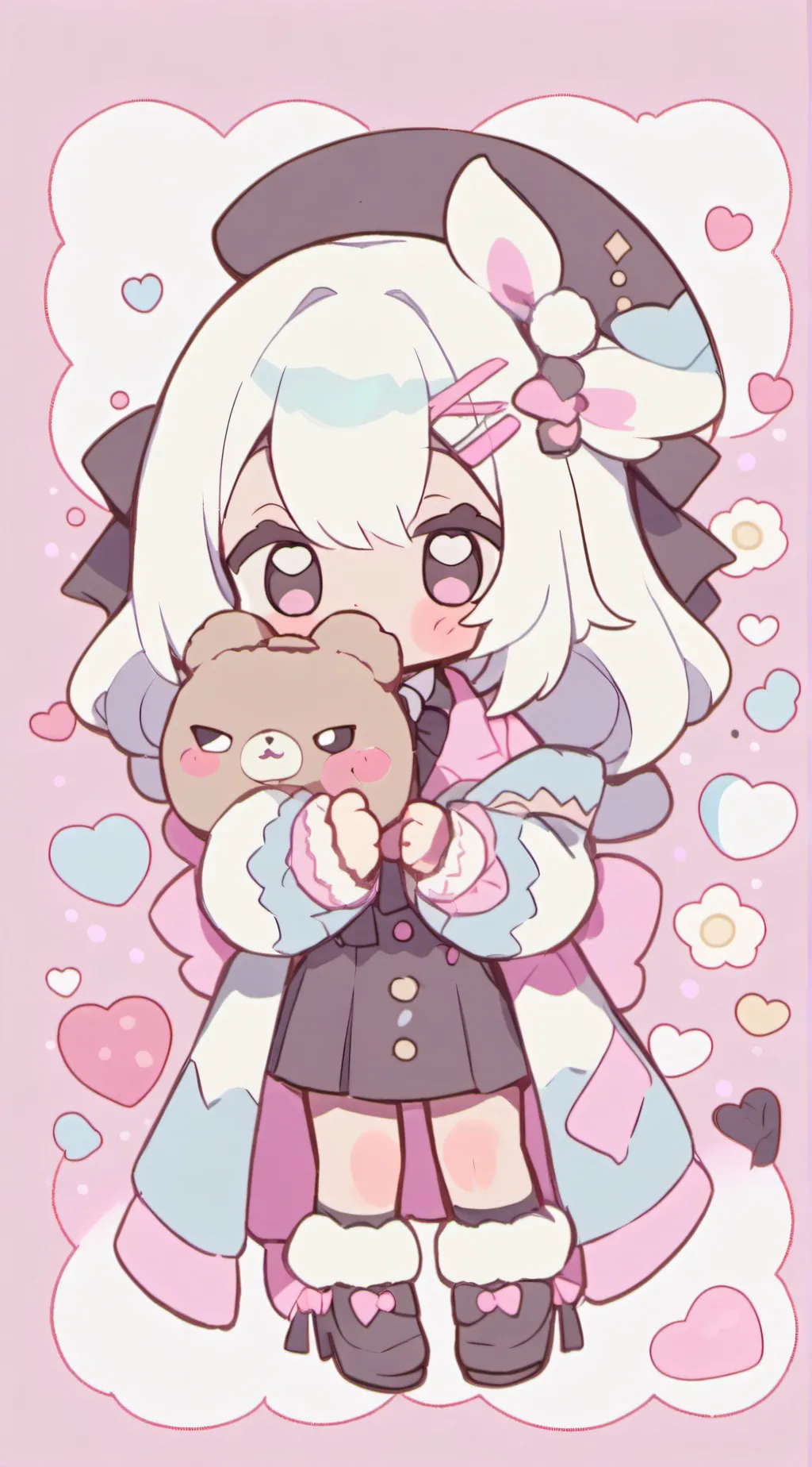 ai character: 💓 cat 💝 background