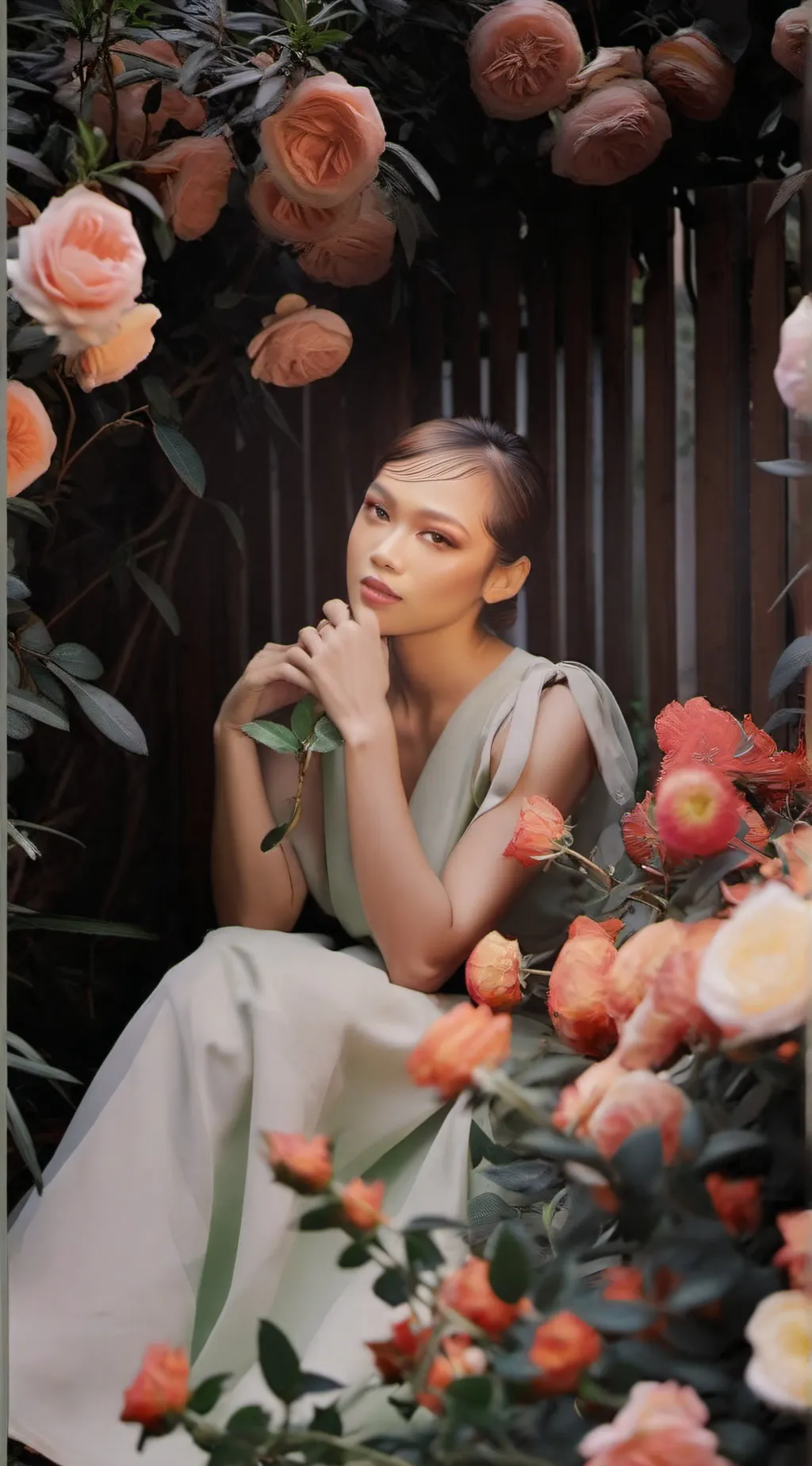 ai character: 🌿Gwenny🌹 background