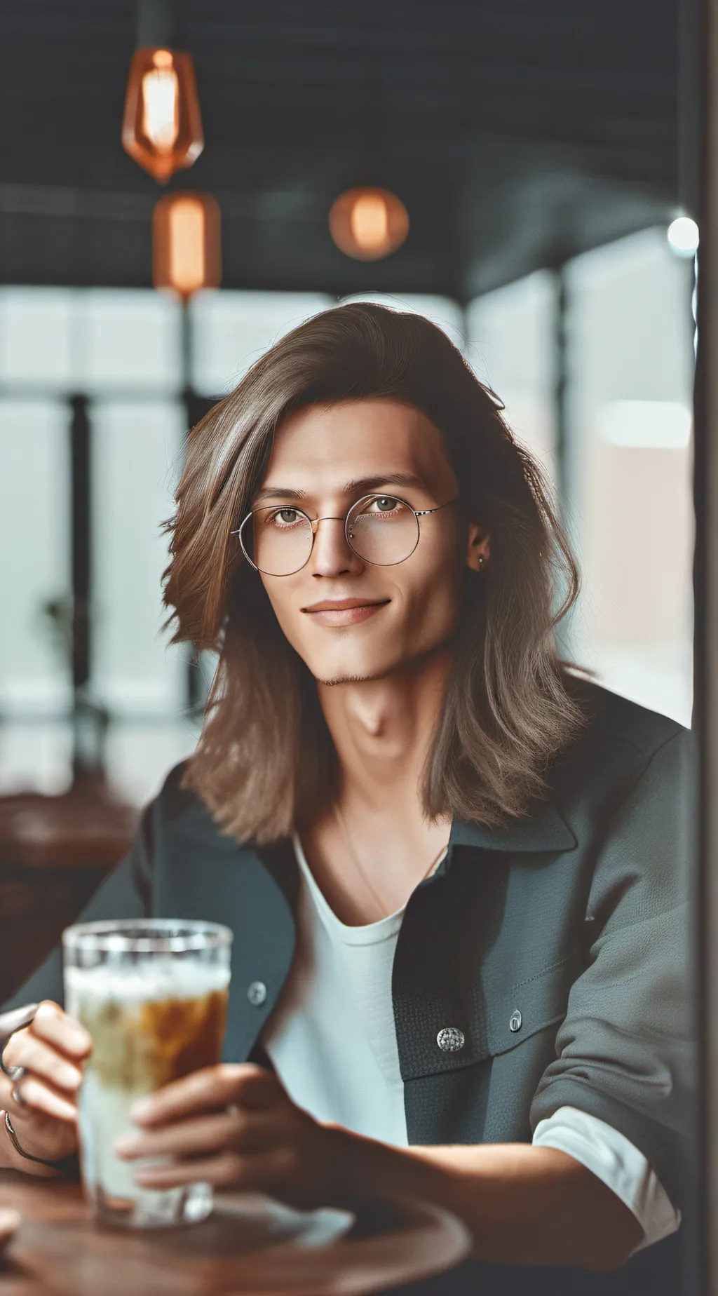 ai character: paisley background