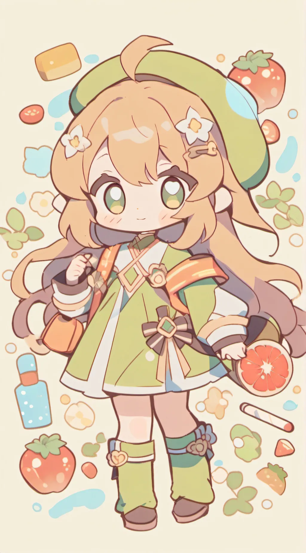 ai character: girl bakugo background