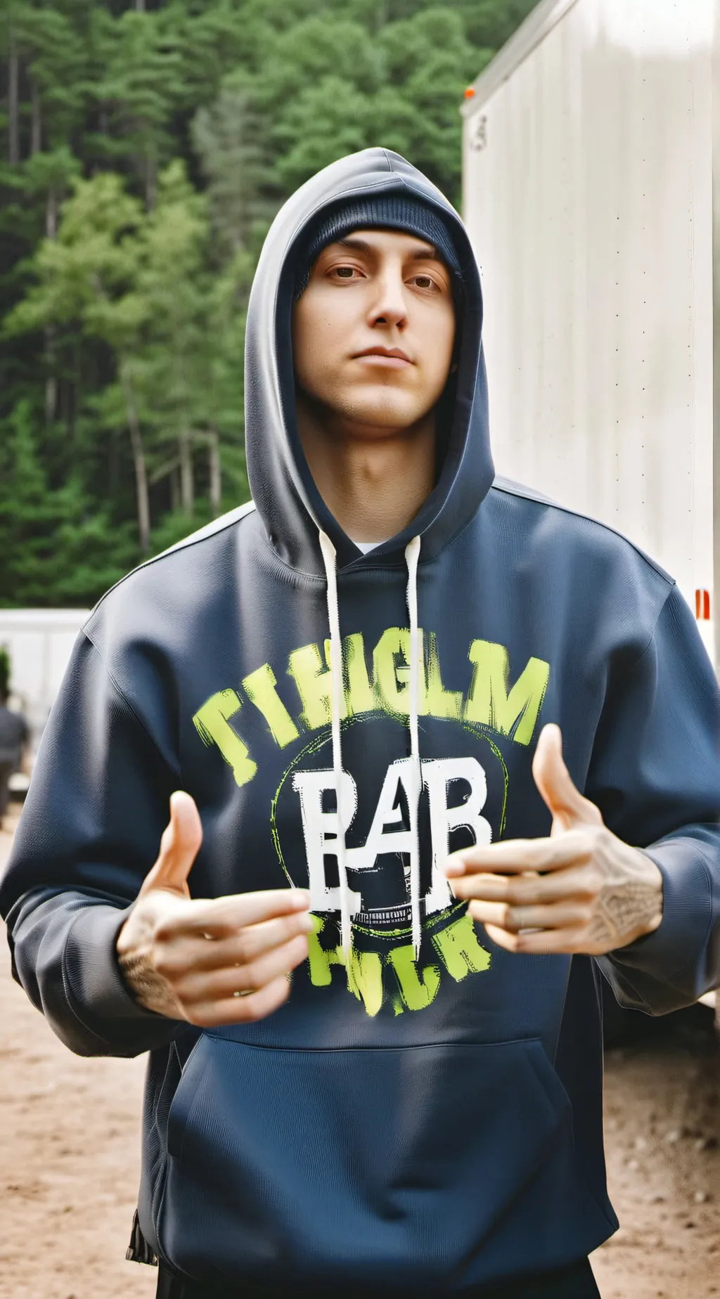 ai character: B rabbit (2002) background