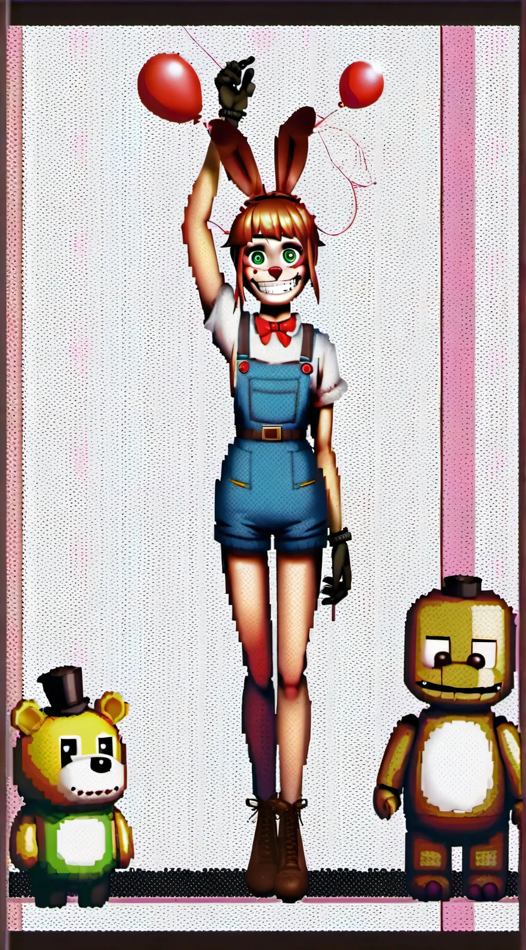 ai character: Dee-Dee fnaf background