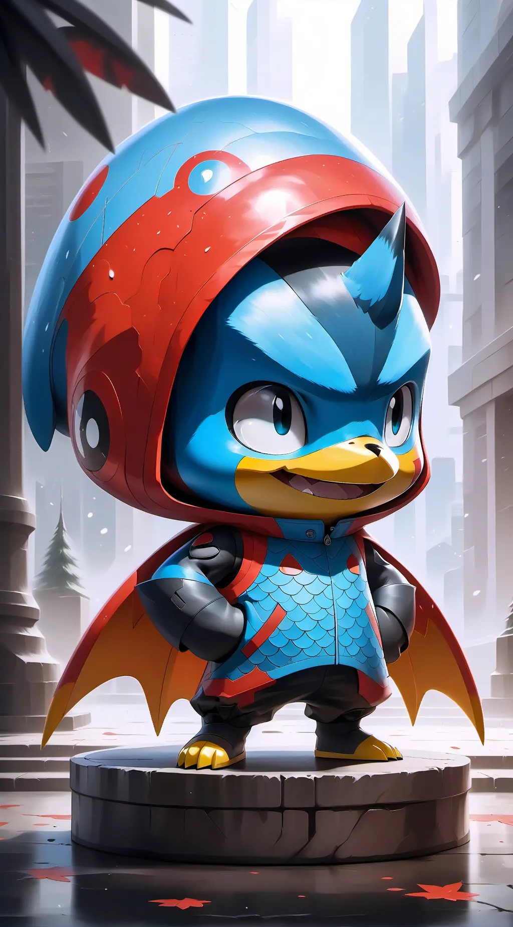 ai character: Catfeine  background