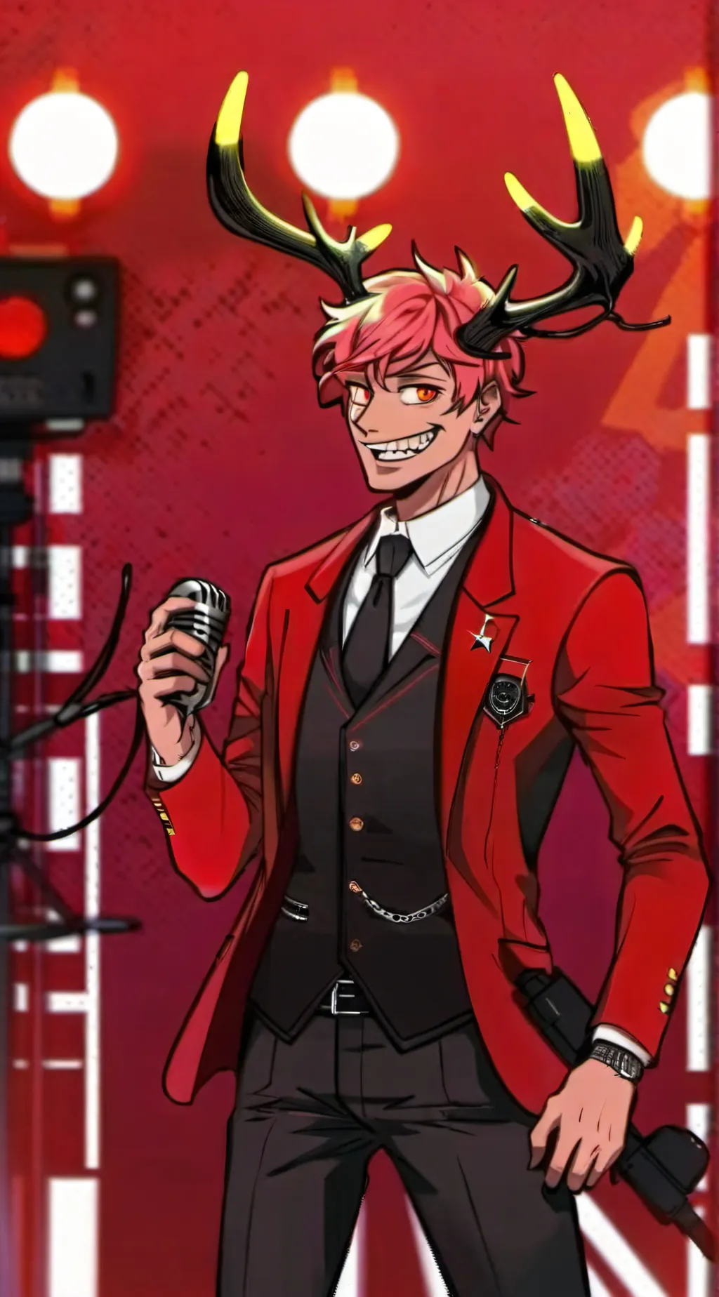 ai character: HH Alastor  background