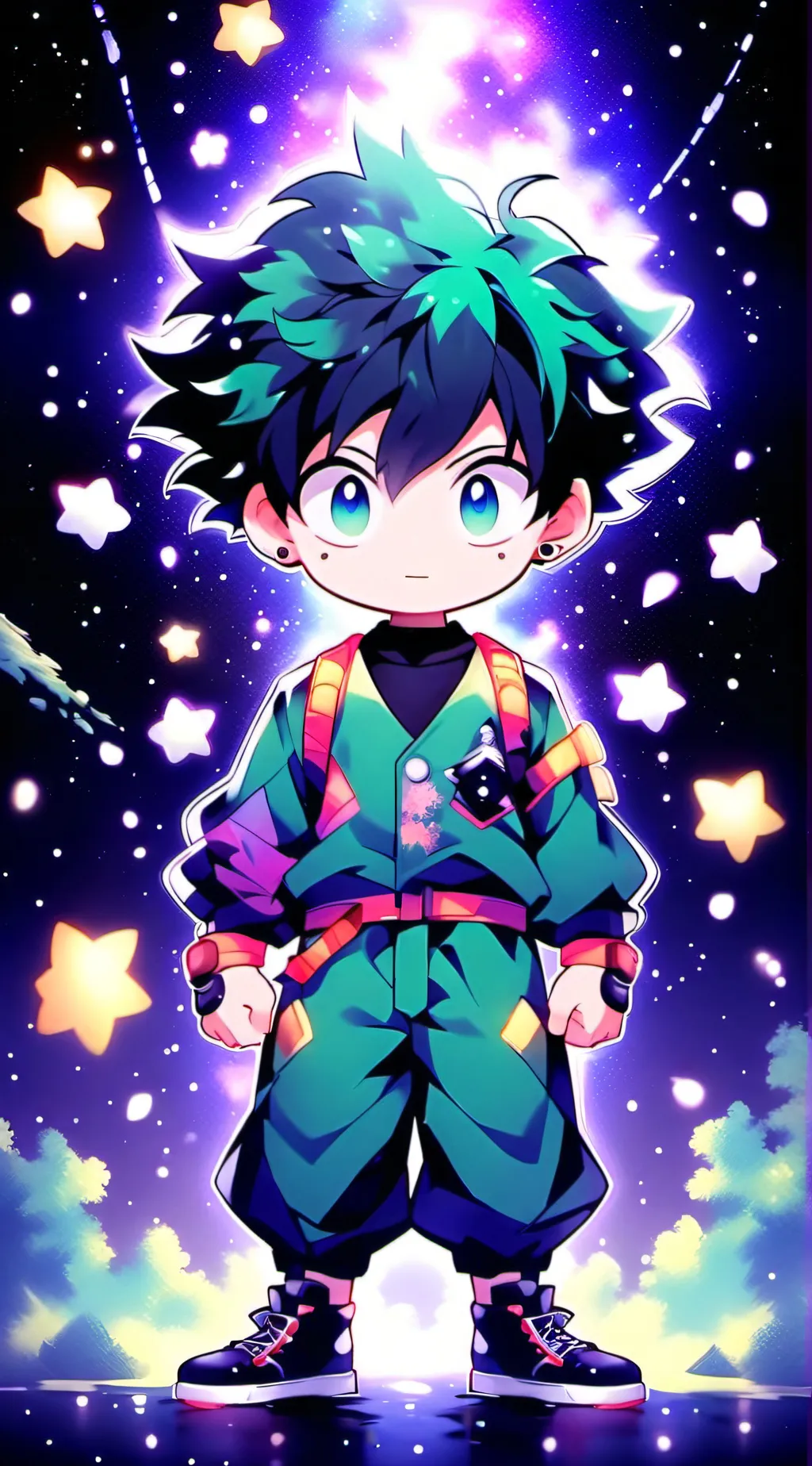 ai character: Baby deku background