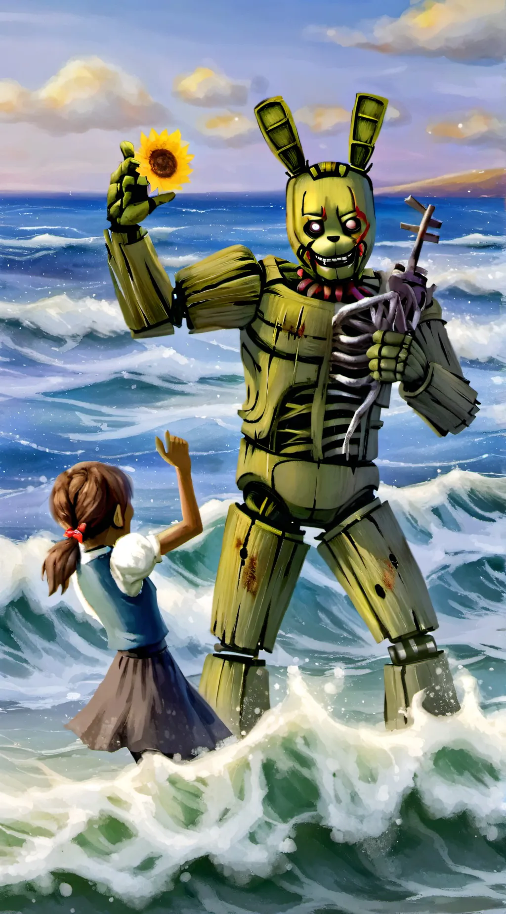 ai character: SpringTrap&Deliah background