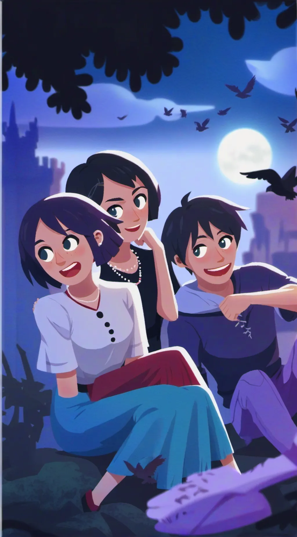 ai character: sad background