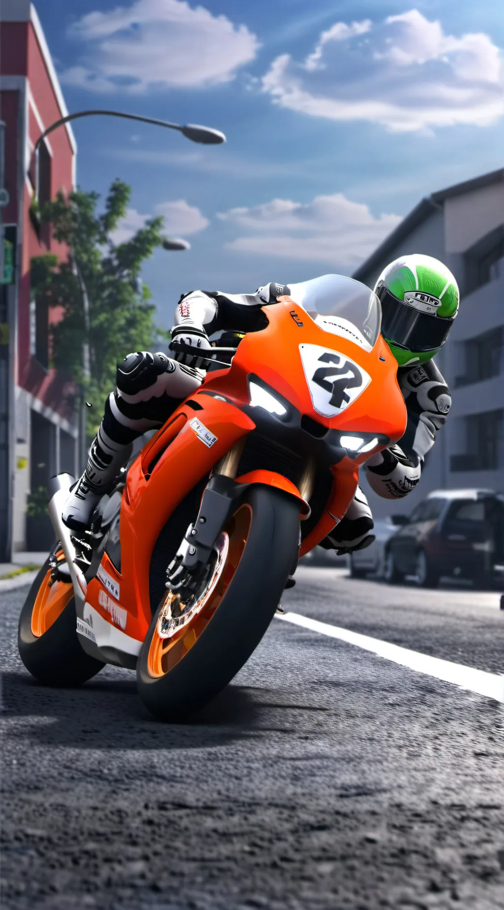 ai character: Justin  background