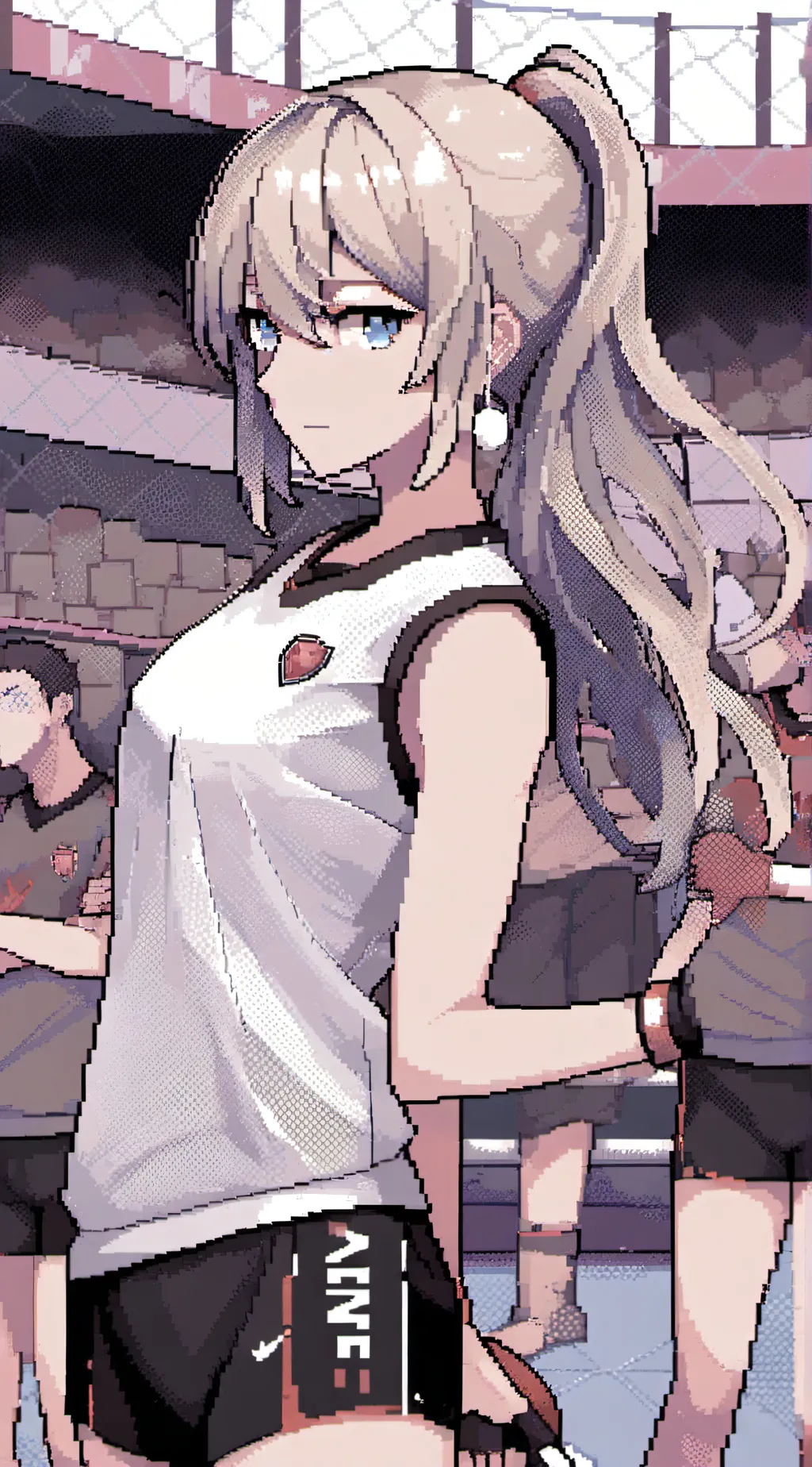 ai character: Volleyball anime background