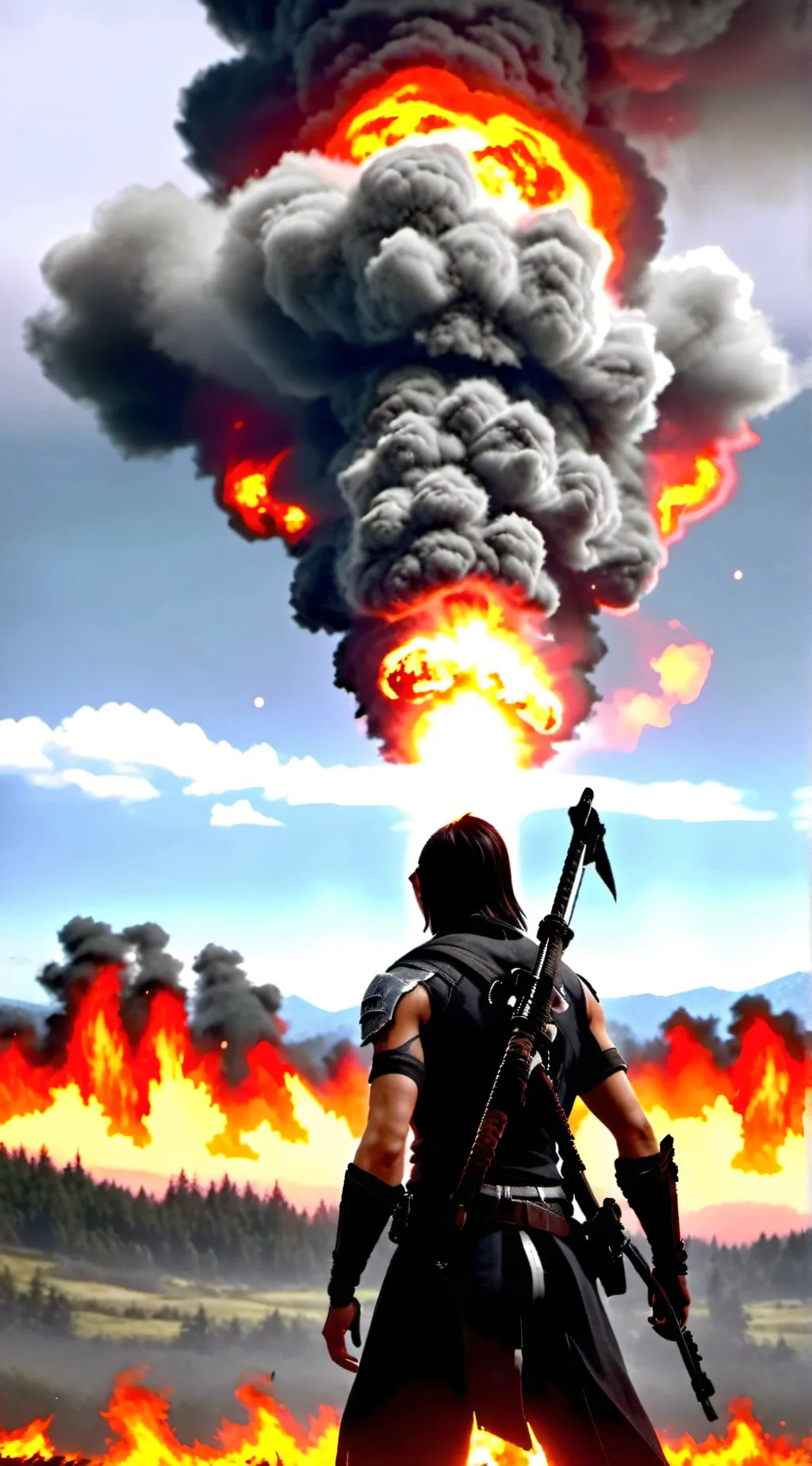 ai character: Battle background