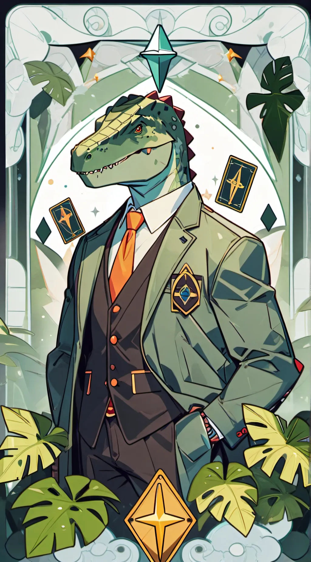 ai character: Spynosaur background