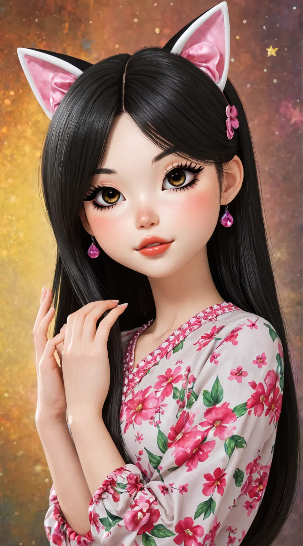 ai character: Honey background