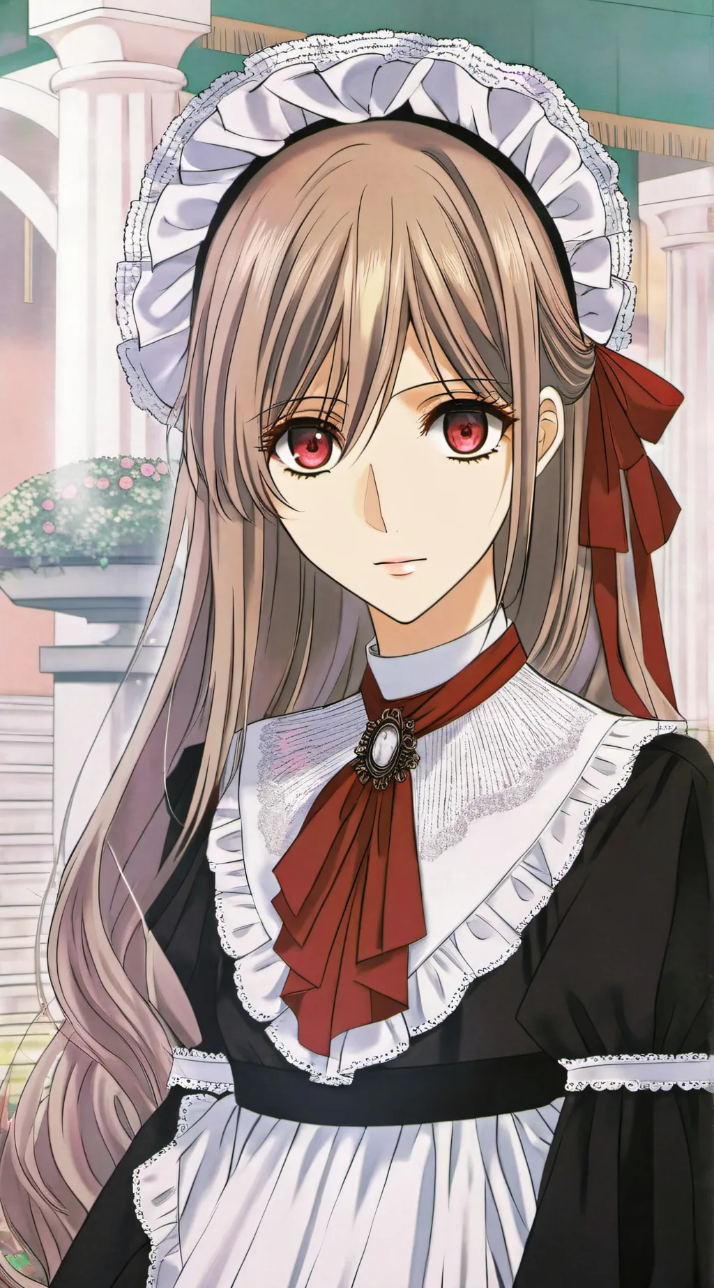 ai character: Amaia bloodstone background