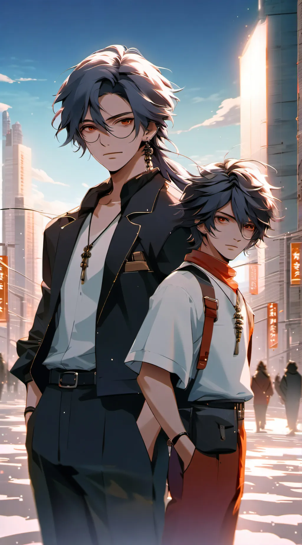 ai character: toji and yuji background