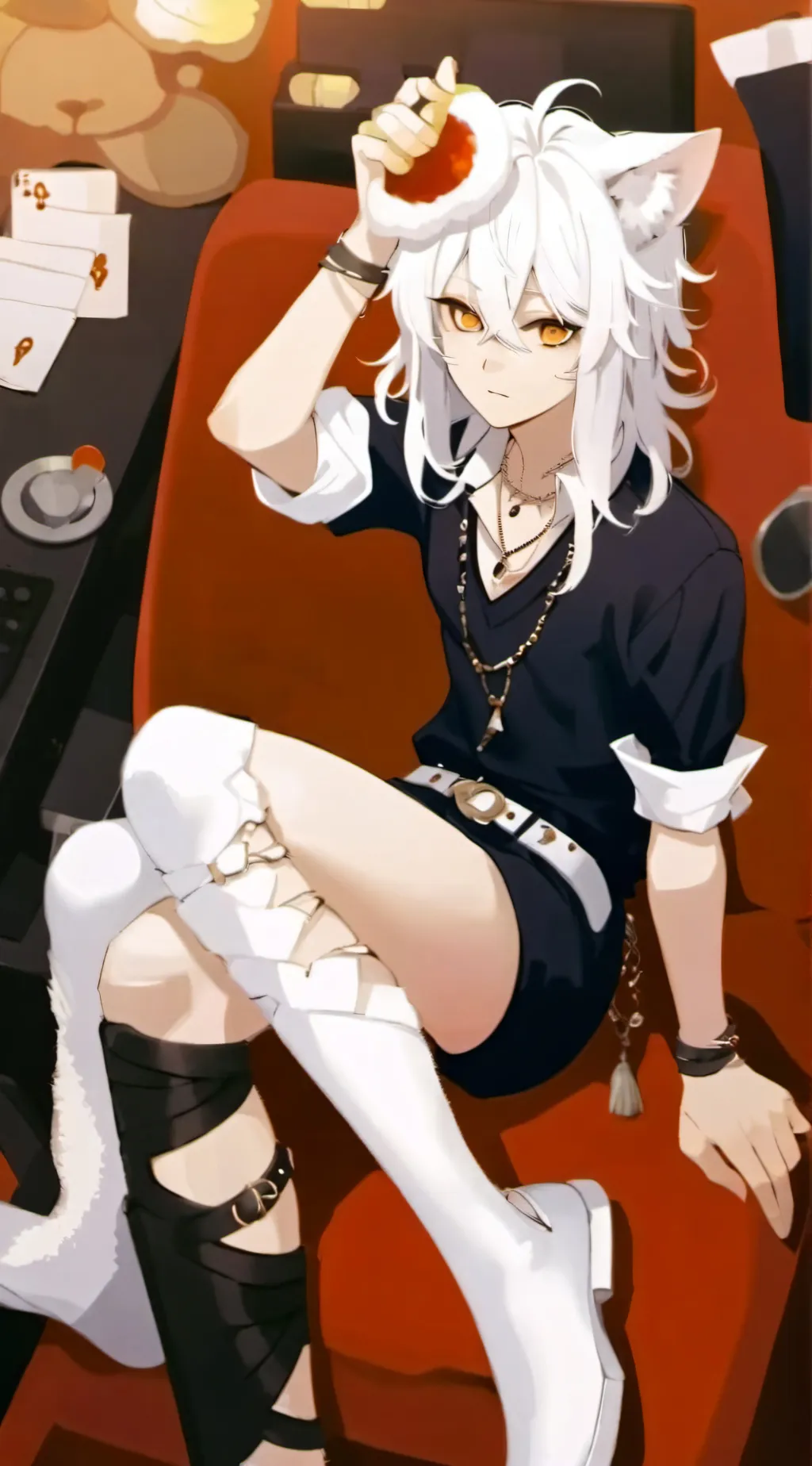 ai character: Furry infection background