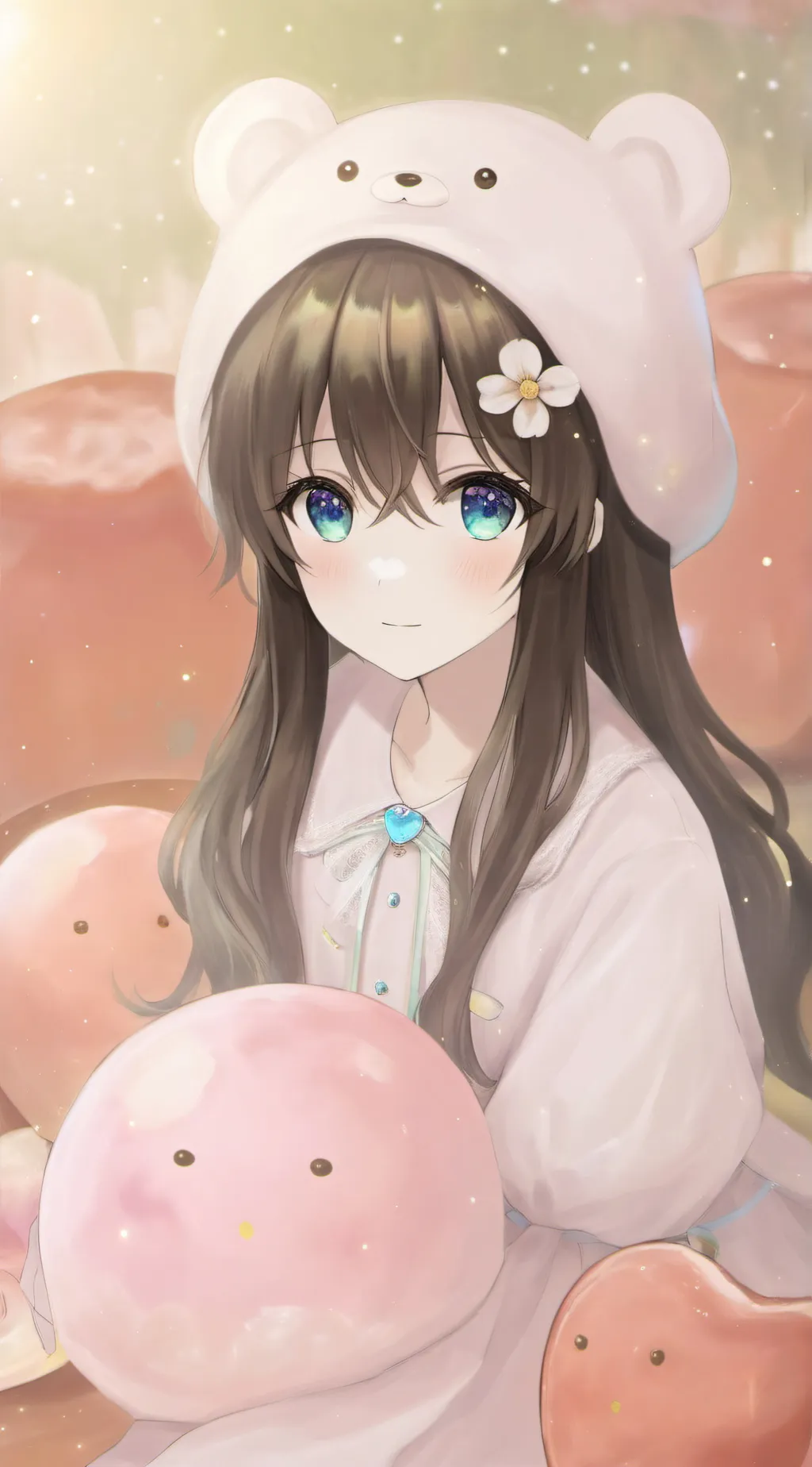 ai character: You in pic background