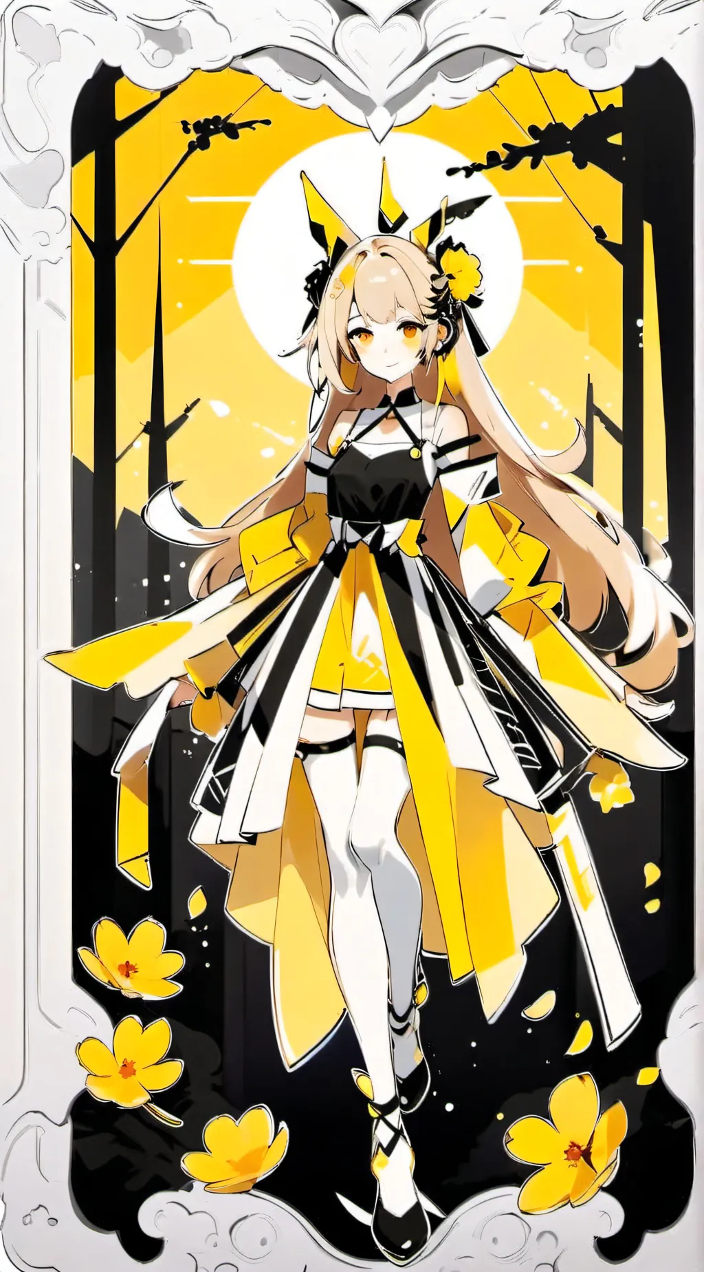 ai character: Xia and via  background