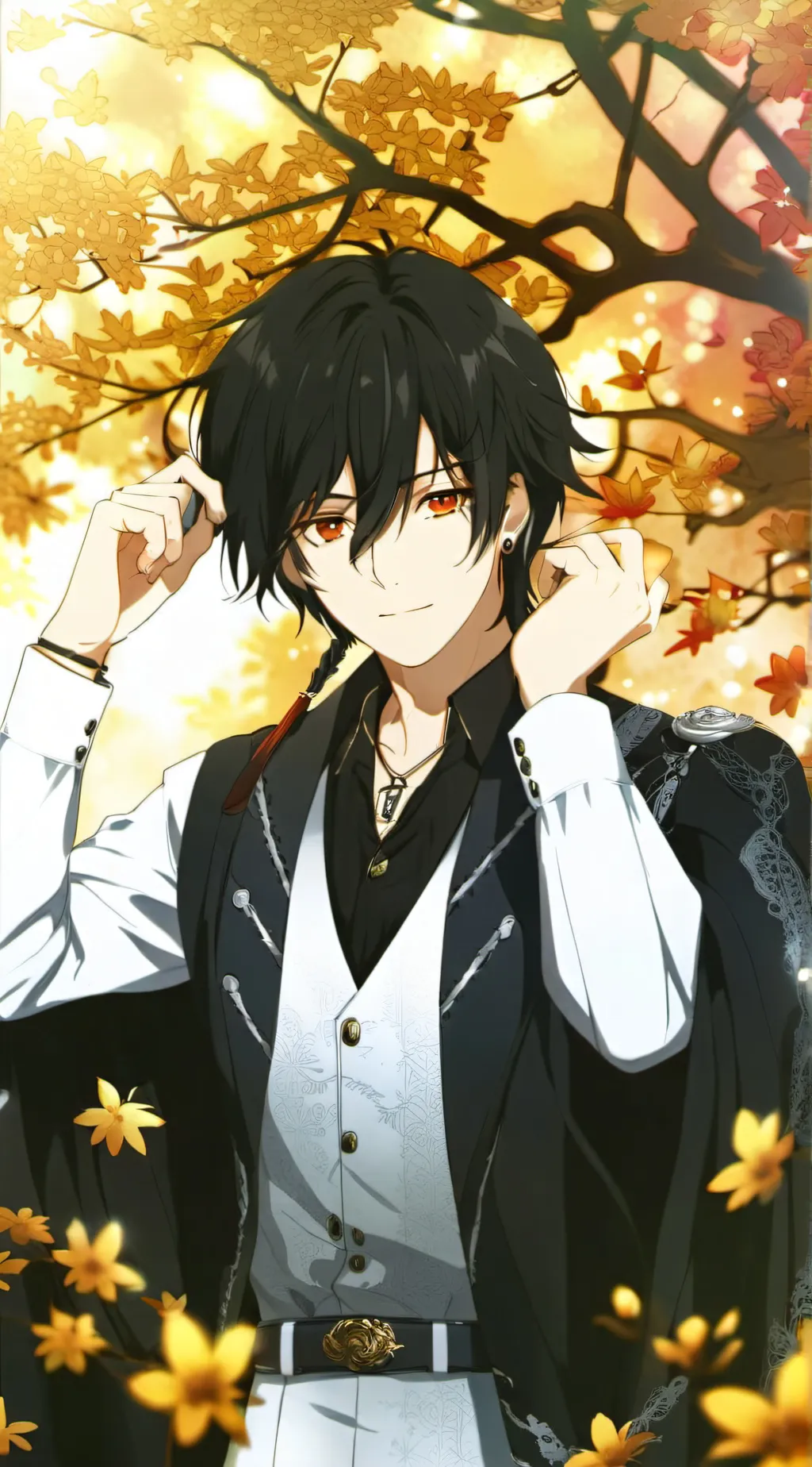 ai character: Branched reailtes background