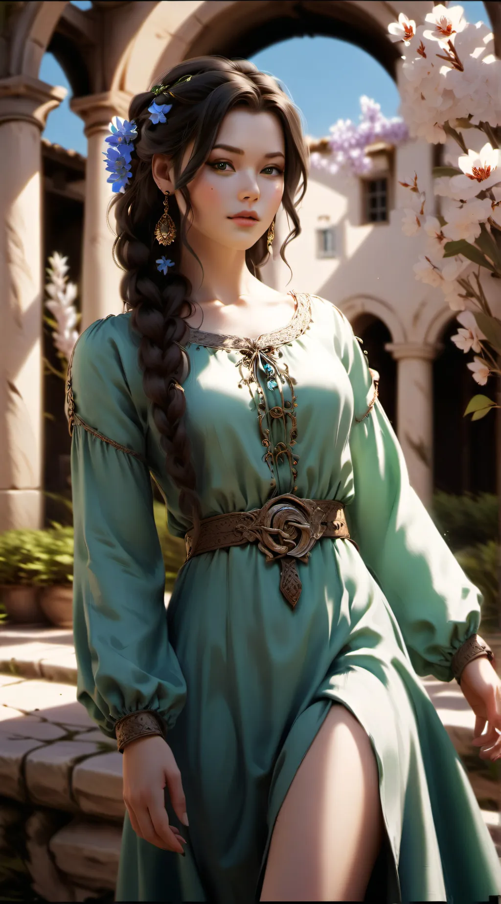 ai character: Fleur background